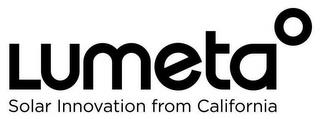 LUMETA SOLAR INNOVATION FROM CALIFORNIA trademark