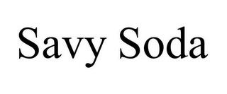 SAVY SODA trademark