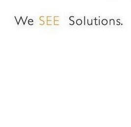 WE SEE SOLUTIONS. trademark