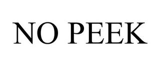 NO PEEK trademark