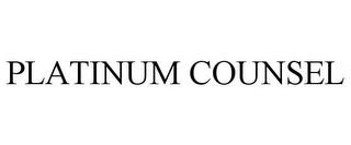 PLATINUM COUNSEL trademark