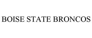 BOISE STATE BRONCOS trademark