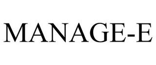 MANAGE-E trademark