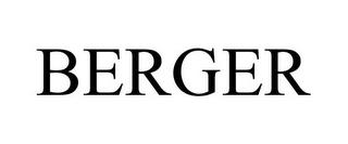 BERGER trademark