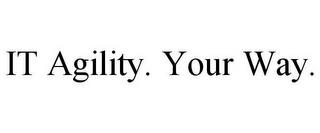 IT AGILITY. YOUR WAY. trademark