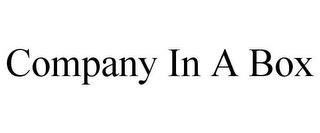 COMPANY IN A BOX trademark