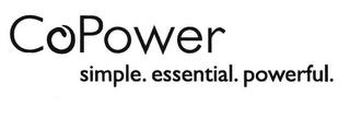 COPOWER SIMPLE. ESSENTIAL. POWERFUL. trademark