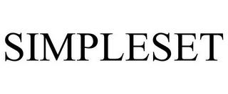 SIMPLESET trademark