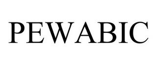 PEWABIC trademark