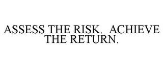 ASSESS THE RISK. ACHIEVE THE RETURN. trademark