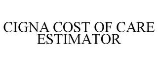 CIGNA COST OF CARE ESTIMATOR trademark