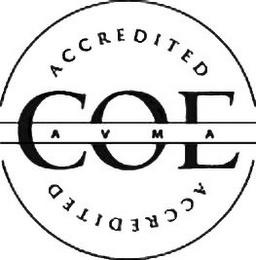 ACCREDITED COE AVMA ACCREDITED trademark