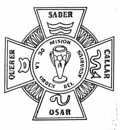 MISION DE LA ORDEN DEL ACUARIUS SABER QUERER OSAR CALLAR trademark