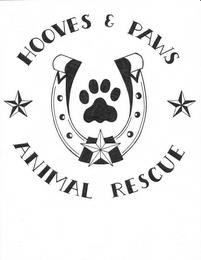 HOOVES & PAWS ANIMAL RESCUE trademark