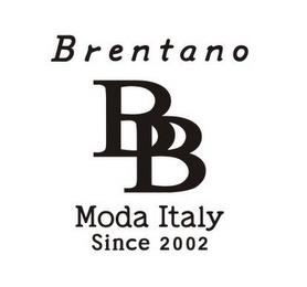 BB BRENTANO MODA ITALY SINCE 2002 trademark