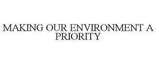 MAKING OUR ENVIRONMENT A PRIORITY trademark