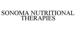 SONOMA NUTRITIONAL THERAPIES trademark