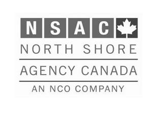 NSAC NORTH SHORE AGENCY CANADA AN NCO COMPANY trademark