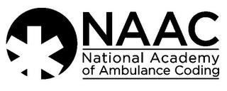 NAAC NATIONAL ACADEMY OF AMBULANCE CODING trademark