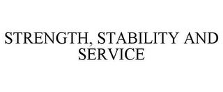 STRENGTH, STABILITY AND SERVICE trademark