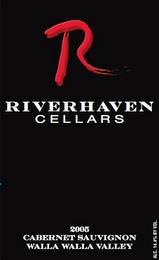 R RIVERHAVEN CELLARS 2005 CABERNET SAUVIGNON WALLA WALLA VALLEY trademark