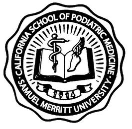 SAMUEL MERRITT UNIVERSITY · CALIFORNIA SCHOOL OF PODIATRIC MEDICINE · 1914 trademark