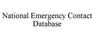 NATIONAL EMERGENCY CONTACT DATABASE trademark