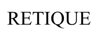 RETIQUE trademark