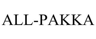 ALL-PAKKA trademark