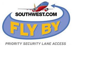 SOUTHWEST.COM FLY BY PRIORITY SECURITY LANE ACCESS trademark