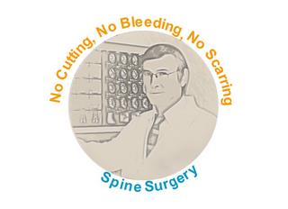 NO CUTTING, NO BLEEDING, NO SCARRING SPINE SURGERY trademark