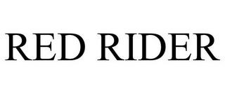 RED RIDER trademark