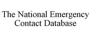 THE NATIONAL EMERGENCY CONTACT DATABASE trademark