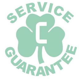 C SERVICE GUARANTEE trademark