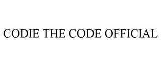 CODIE THE CODE OFFICIAL trademark