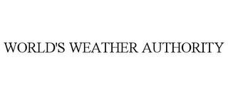 WORLD'S WEATHER AUTHORITY trademark