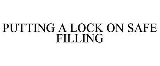 PUTTING A LOCK ON SAFE FILLING trademark