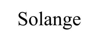 SOLANGE trademark