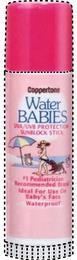 COPPERTONE WATER BABIES UVA/UVB PROTECTION SUNBLOCK STICK #1 PEDIATRICIAN RECOMMENDED BRAND IDEAL FOR USE ON BABY'S FACE WATERPROOF trademark