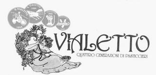 VIALETTO QUATTRO GENERAZIONI DI PASTICCIERI 1988 1963 1934 1898 trademark