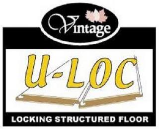 VINTAGE U-LOC LOCKING STRUCTURED FLOOR trademark