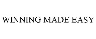 WINNING MADE EASY trademark