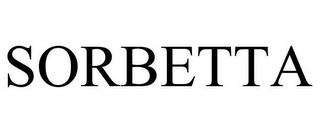 SORBETTA trademark