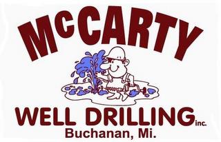 MCCARTY WELL DRILLING INC. BUCHANAN, MI. trademark