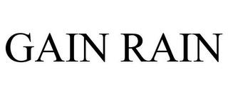 GAIN RAIN trademark