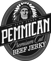 SLOW CURED PEMMICAN PREMIUM CUT BEEF JERKY trademark