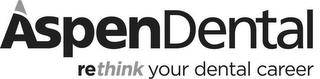 ASPENDENTAL RETHINK YOUR DENTAL CAREER trademark