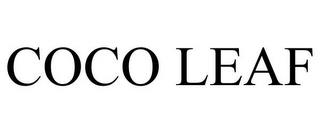 COCO LEAF trademark