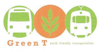 GREEN T EARTH FRIENDLY TRANSPORTATION trademark