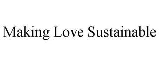 MAKING LOVE SUSTAINABLE trademark